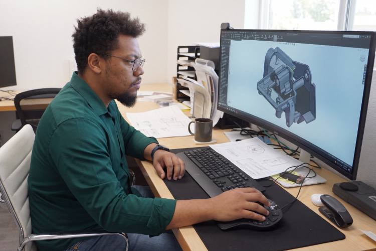 Engineer 3D modeling custom fabrication design for Statement Fabrication projects.
