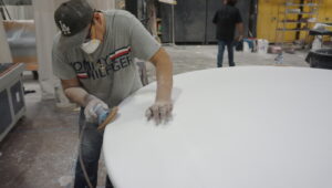 Fiberglass finishing and fabrication services with skilled craftsmanship in North Las Vegas, Nevada.