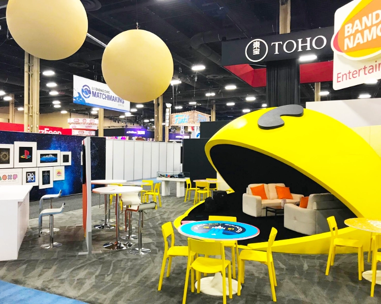 Custom Pacman Exhibit Booth 1