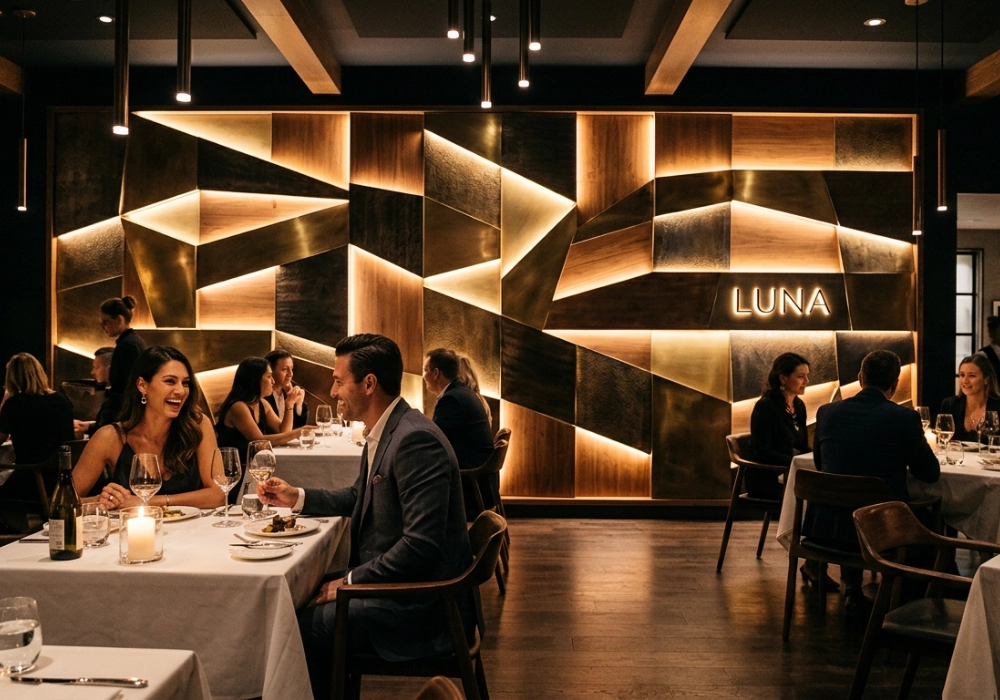 Restaurant Feature Walls & Focal Point Fabrication